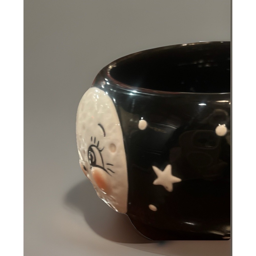 NEW Johanna Parker Luna Moon Man Small Bowl Black Valentine's Day NEW RELEASE - Picture 2 of 8